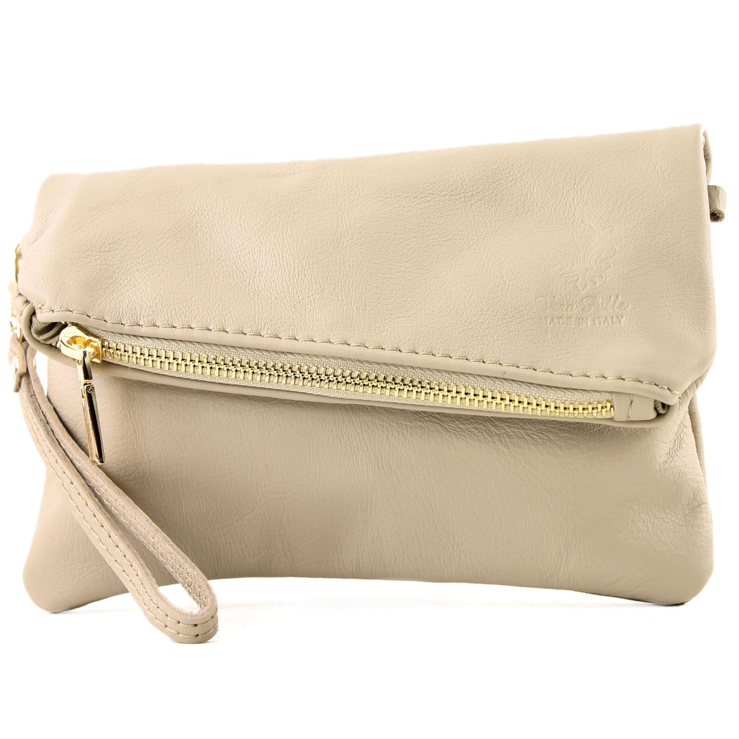 modamoda de - T95 - ital Handgelenktasche aus Nappaleder Mini
