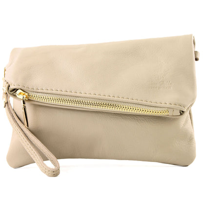 modamoda de - T95 - ital Handgelenktasche aus Nappaleder Mini