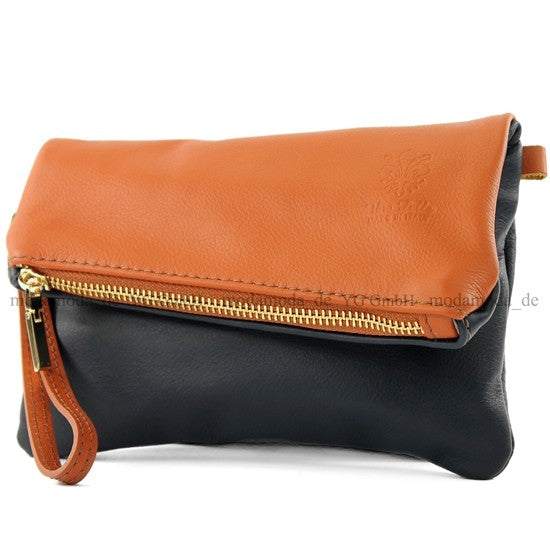modamoda de - T95 - ital Handgelenktasche aus Nappaleder Mini