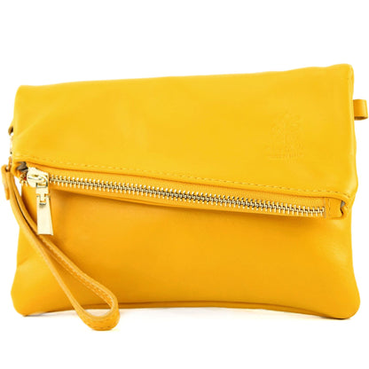 modamoda de - T95 - ital Handgelenktasche aus Nappaleder Mini