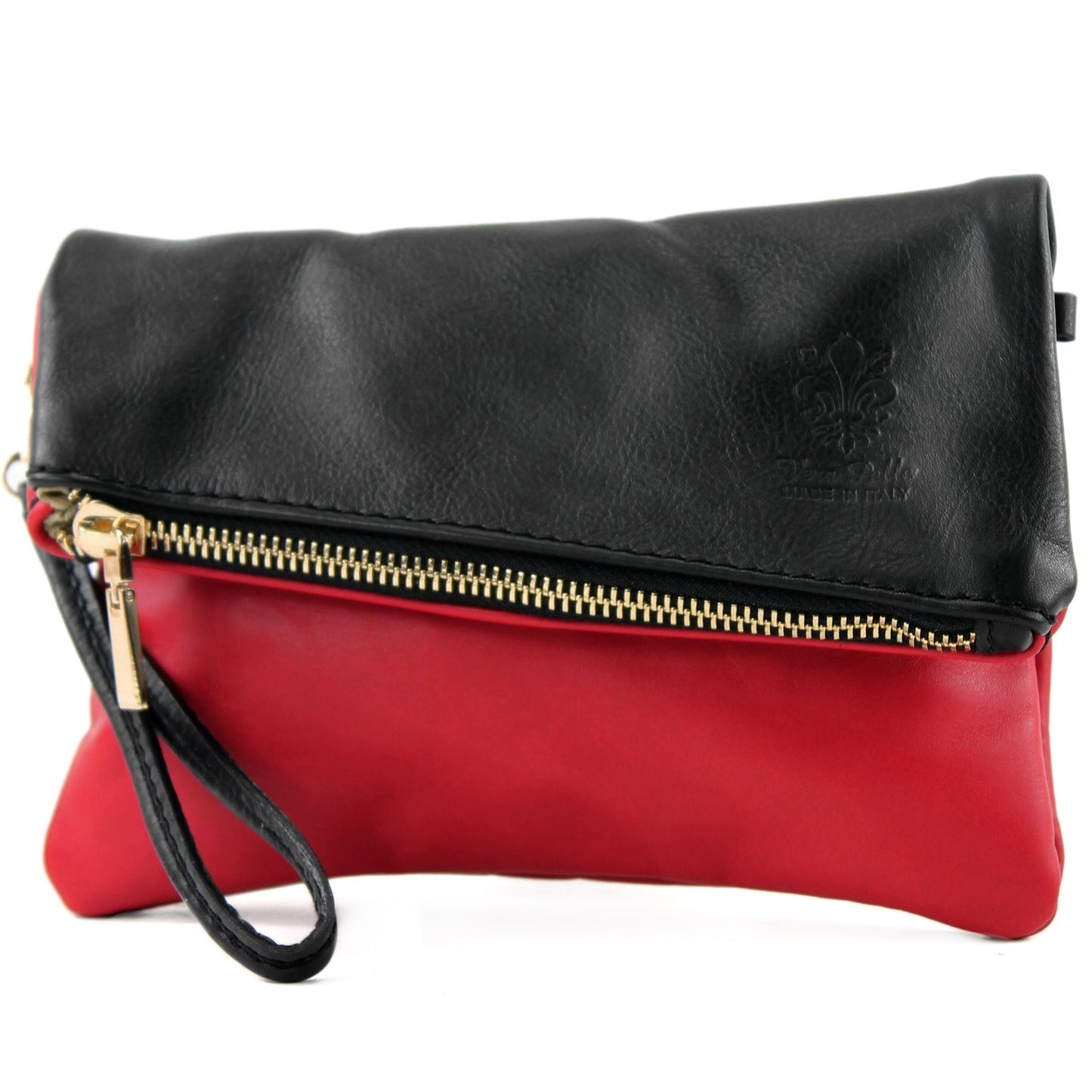 modamoda de - T95 - ital Handgelenktasche aus Nappaleder Mini