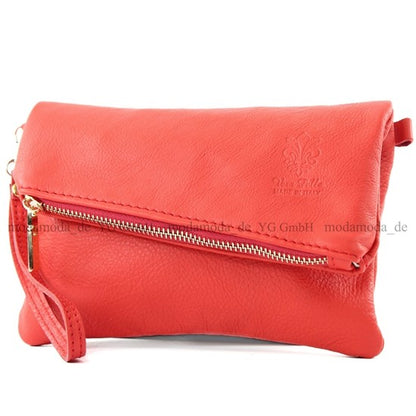 modamoda de - T95 - ital Handgelenktasche aus Nappaleder Mini