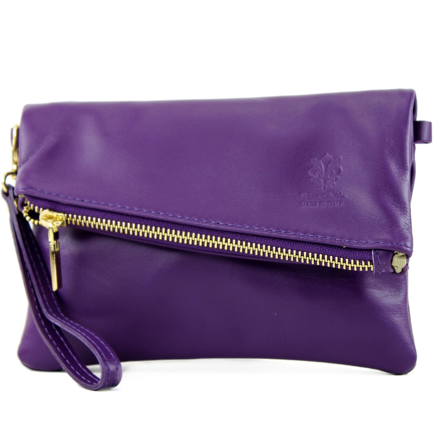 modamoda de - T95 - ital Handgelenktasche aus Nappaleder Mini