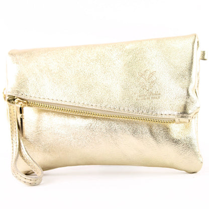 modamoda de - T95 - ital Handgelenktasche aus Nappaleder Mini