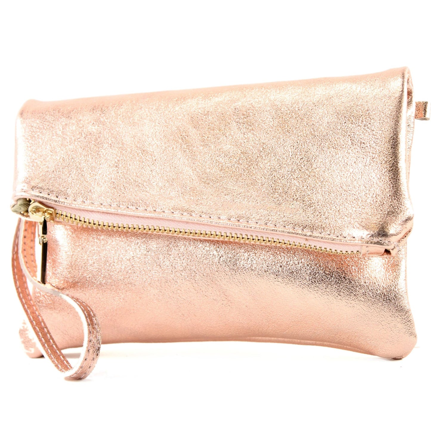 modamoda de - T95 - ital Handgelenktasche aus Nappaleder Mini