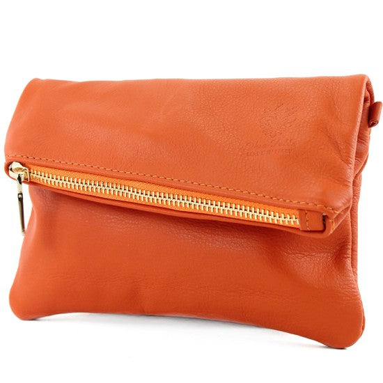 modamoda de - T95 - ital Handgelenktasche aus Nappaleder Mini