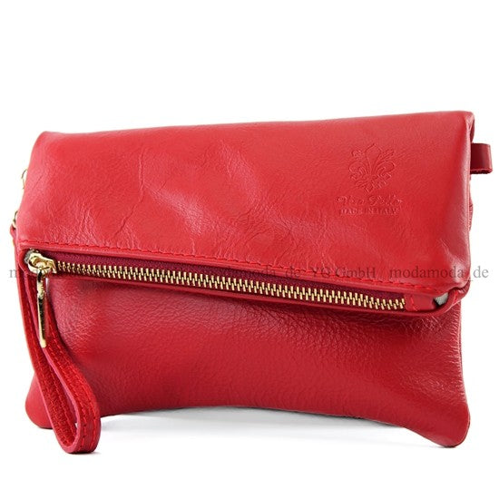 modamoda de - T95 - ital Handgelenktasche aus Nappaleder Mini