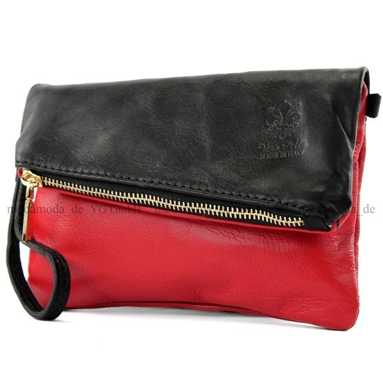 modamoda de - T95 - ital Handgelenktasche aus Nappaleder Mini