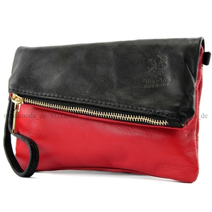 modamoda de - T95 - ital Handgelenktasche aus Nappaleder Mini