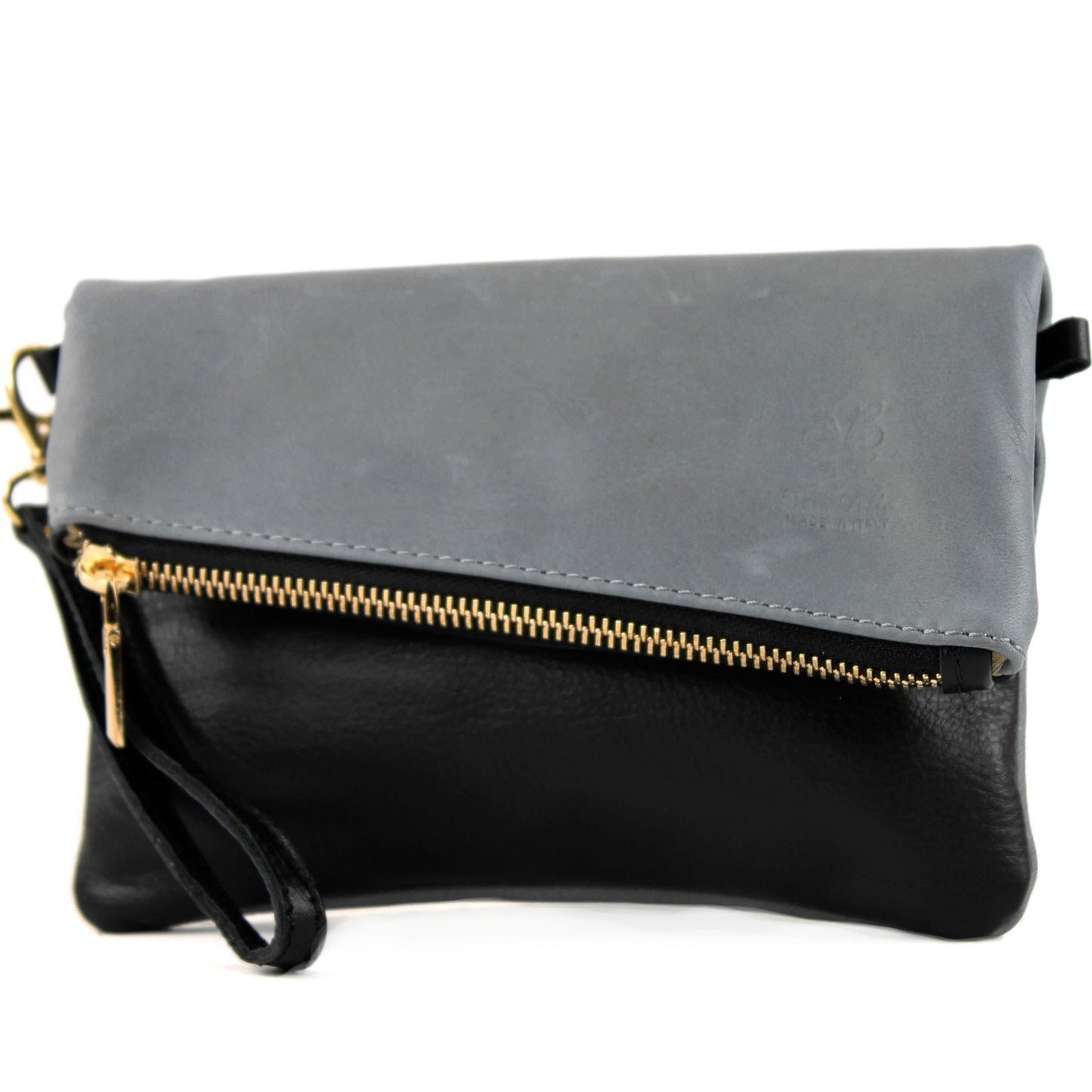 modamoda de - T95 - ital Handgelenktasche aus Nappaleder Mini
