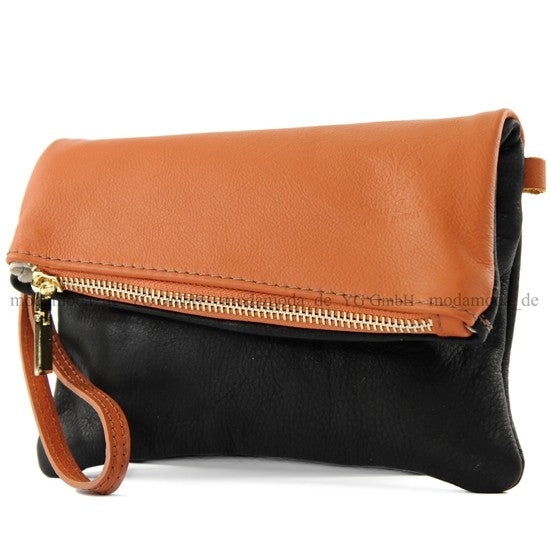 modamoda de - T95 - ital Handgelenktasche aus Nappaleder Mini
