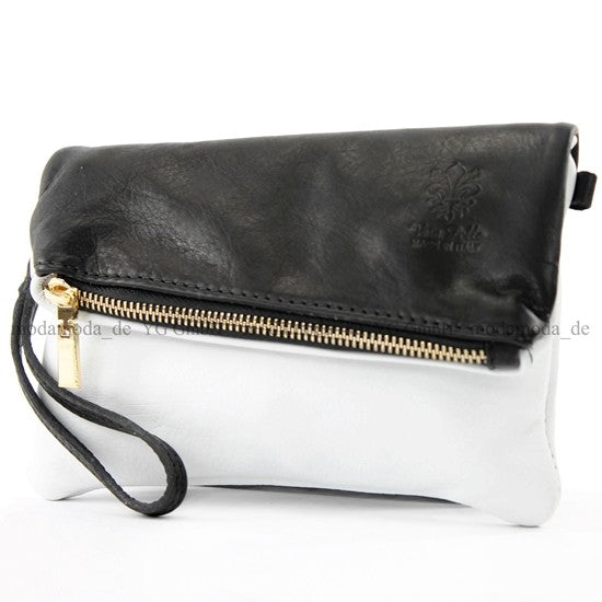 modamoda de - T95 - ital Handgelenktasche aus Nappaleder Mini