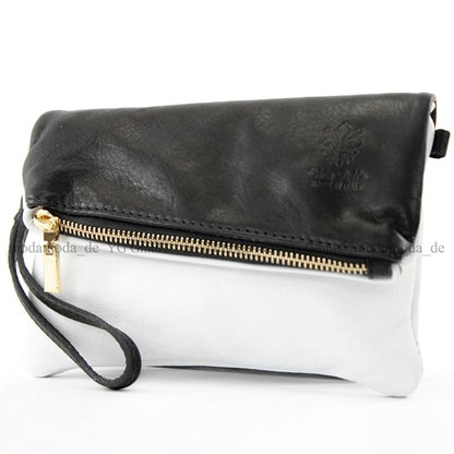 modamoda de - T95 - ital Handgelenktasche aus Nappaleder Mini