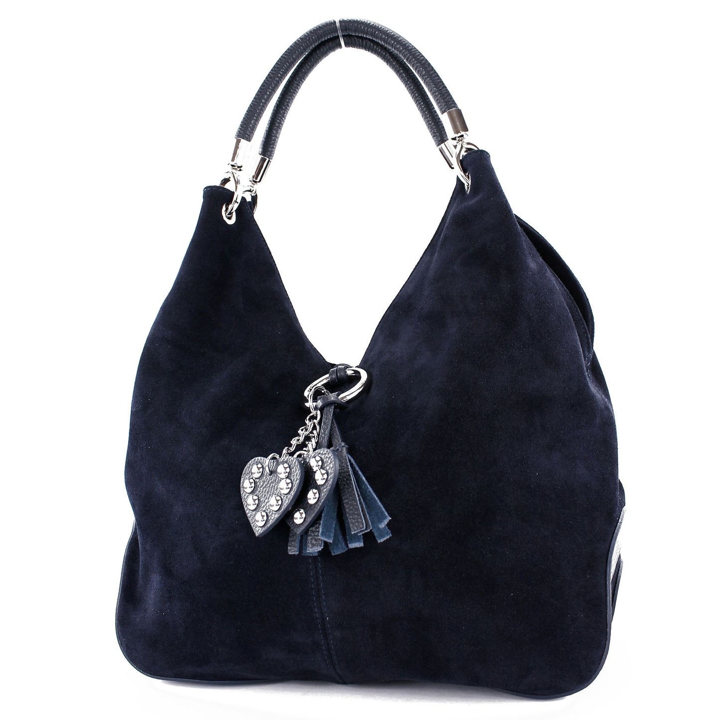 modamoda de 330 Damen Leder Nappaleder Wildleder Schultertasche Henkeltasche groß handmade in Italy