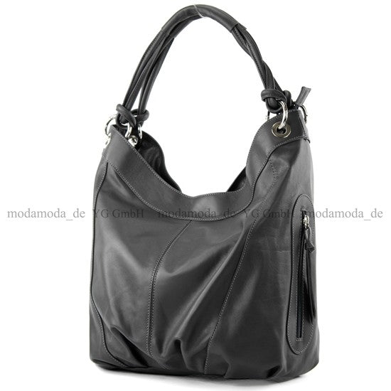 modamoda de -  Z18 - ital Damenhandtasche aus Leder/Nappaleder