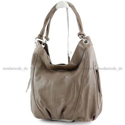 modamoda de -  Z18 - ital Damenhandtasche aus Leder/Nappaleder