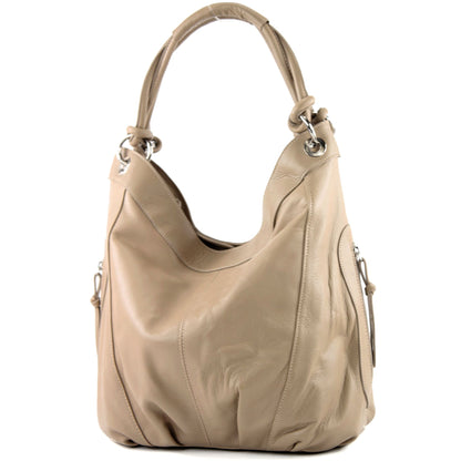 modamoda de -  Z18 - ital Damenhandtasche aus Leder/Nappaleder