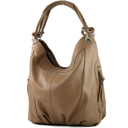 modamoda de -  Z18 - ital Damenhandtasche aus Leder/Nappaleder