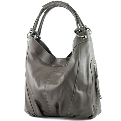 modamoda de -  Z18 - ital Damenhandtasche aus Leder/Nappaleder