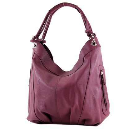 modamoda de -  Z18 - ital Damenhandtasche aus Leder/Nappaleder