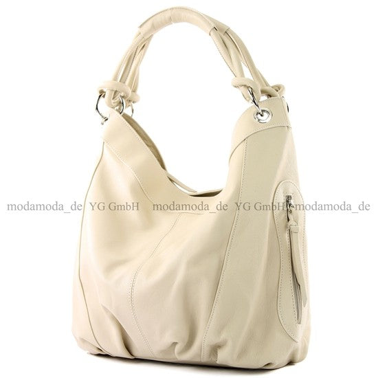 modamoda de -  Z18 - ital Damenhandtasche aus Leder/Nappaleder