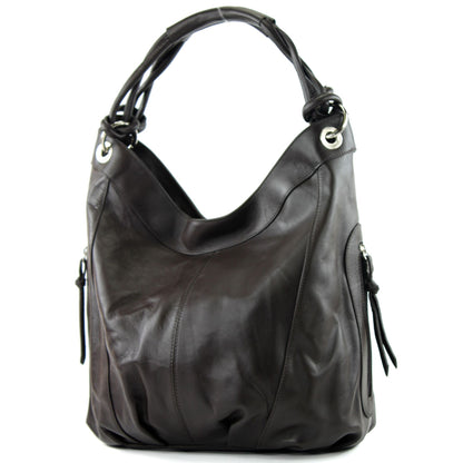 modamoda de -  Z18 - ital Damenhandtasche aus Leder/Nappaleder