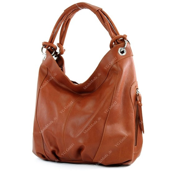 modamoda de -  Z18 - ital Damenhandtasche aus Leder/Nappaleder