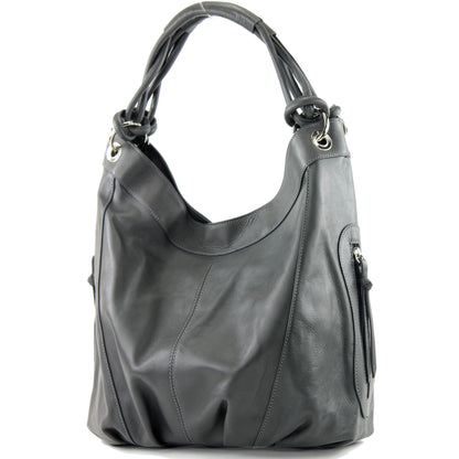 modamoda de -  Z18 - ital Damenhandtasche aus Leder/Nappaleder