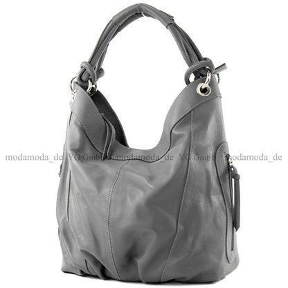 modamoda de -  Z18 - ital Damenhandtasche aus Leder/Nappaleder