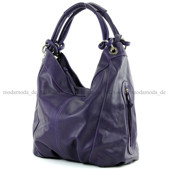 modamoda de -  Z18 - ital Damenhandtasche aus Leder/Nappaleder