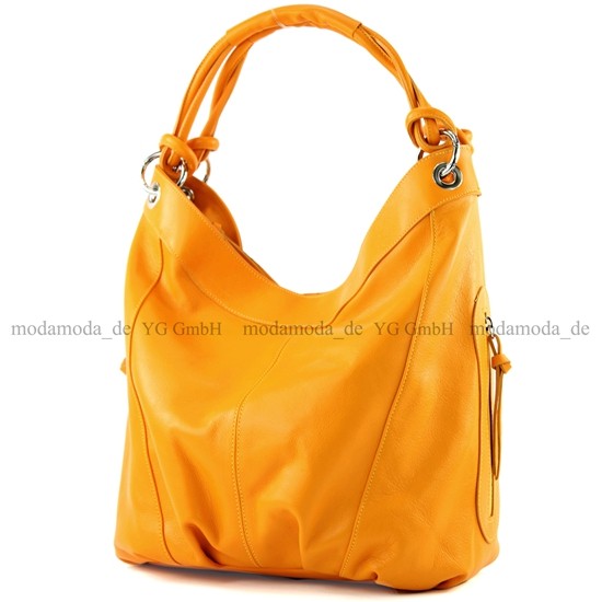 modamoda de -  Z18 - ital Damenhandtasche aus Leder/Nappaleder