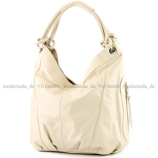 modamoda de -  Z18 - ital Damenhandtasche aus Leder/Nappaleder