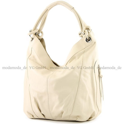 modamoda de -  Z18 - ital Damenhandtasche aus Leder/Nappaleder