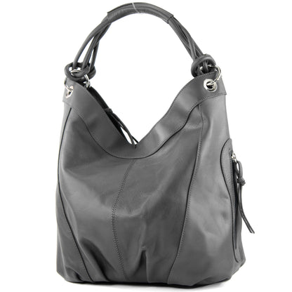modamoda de -  Z18 - ital Damenhandtasche aus Leder/Nappaleder