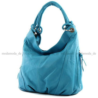 modamoda de -  Z18 - ital Damenhandtasche aus Leder/Nappaleder