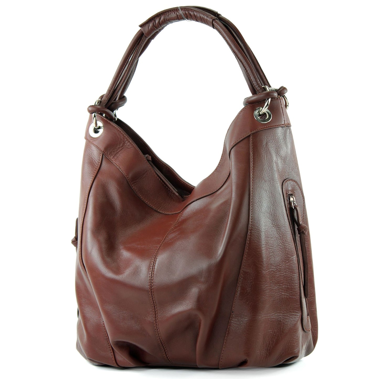 modamoda de -  Z18 - ital Damenhandtasche aus Leder/Nappaleder
