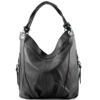 modamoda de -  Z18 - ital Damenhandtasche aus Leder/Nappaleder