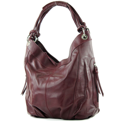modamoda de -  Z18 - ital Damenhandtasche aus Leder/Nappaleder