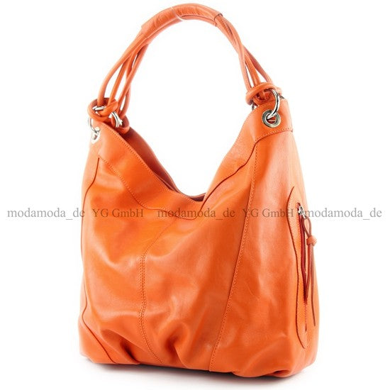 modamoda de -  Z18 - ital Damenhandtasche aus Leder/Nappaleder