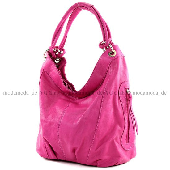 modamoda de -  Z18 - ital Damenhandtasche aus Leder/Nappaleder