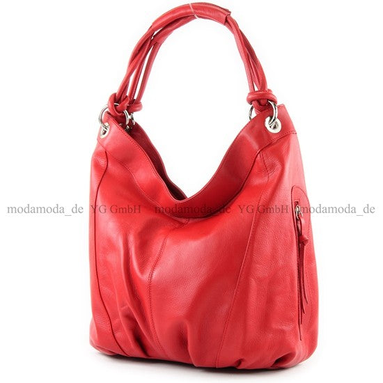 modamoda de -  Z18 - ital Damenhandtasche aus Leder/Nappaleder