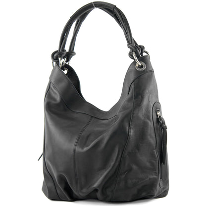 modamoda de -  Z18 - ital Damenhandtasche aus Leder/Nappaleder