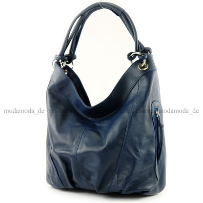 modamoda de -  Z18 - ital Damenhandtasche aus Leder/Nappaleder