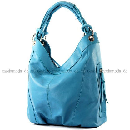 modamoda de -  Z18 - ital Damenhandtasche aus Leder/Nappaleder