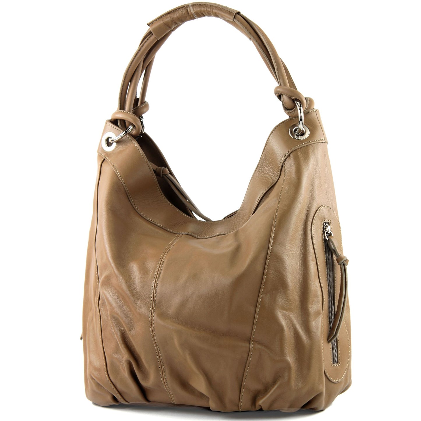 modamoda de -  Z18 - ital Damenhandtasche aus Leder/Nappaleder