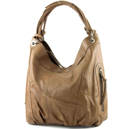 modamoda de -  Z18 - ital Damenhandtasche aus Leder/Nappaleder