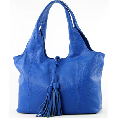 modamoda de - T105 - ital. Schultertasche Groß aus Leder
