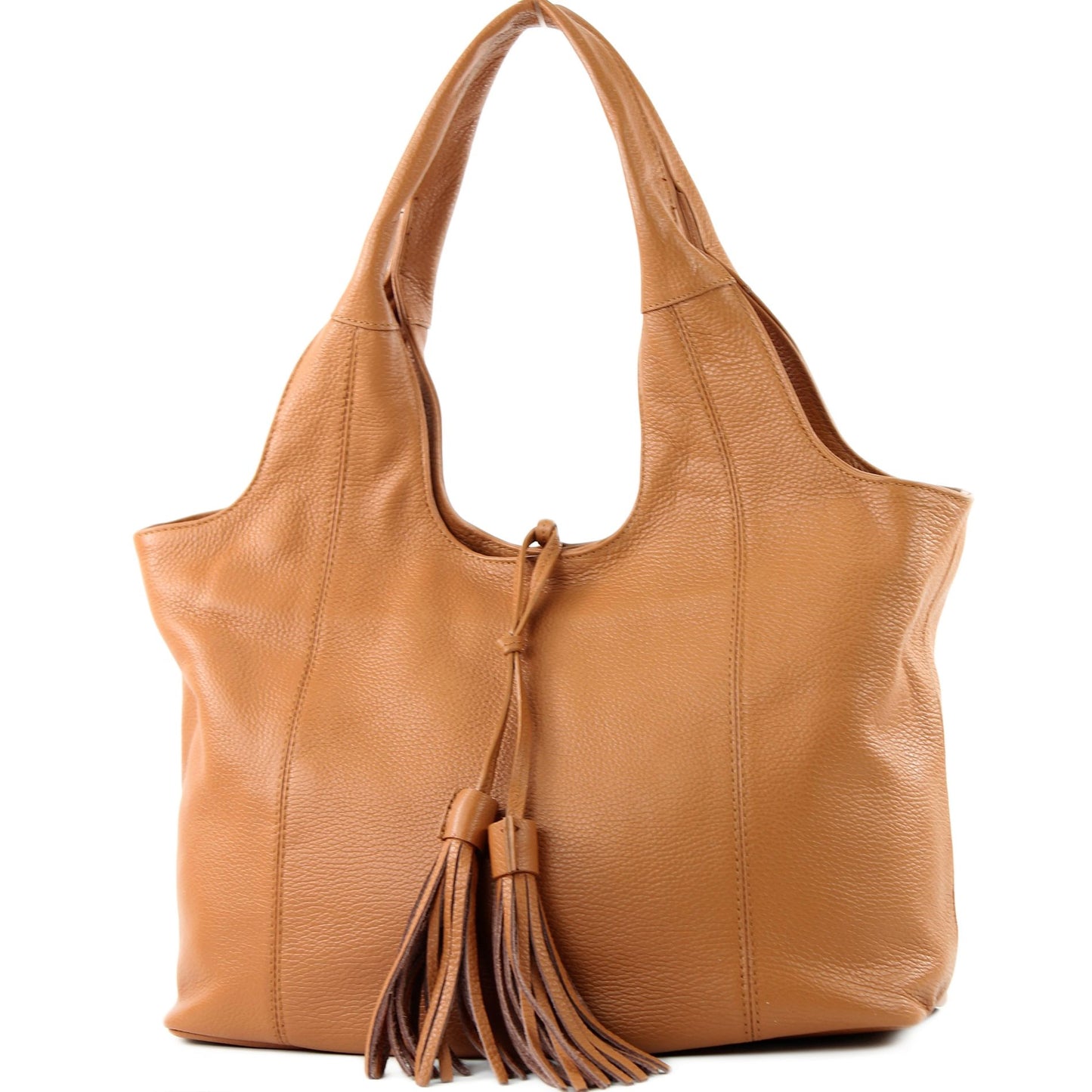 modamoda de - T105 - ital. Schultertasche Groß aus Leder