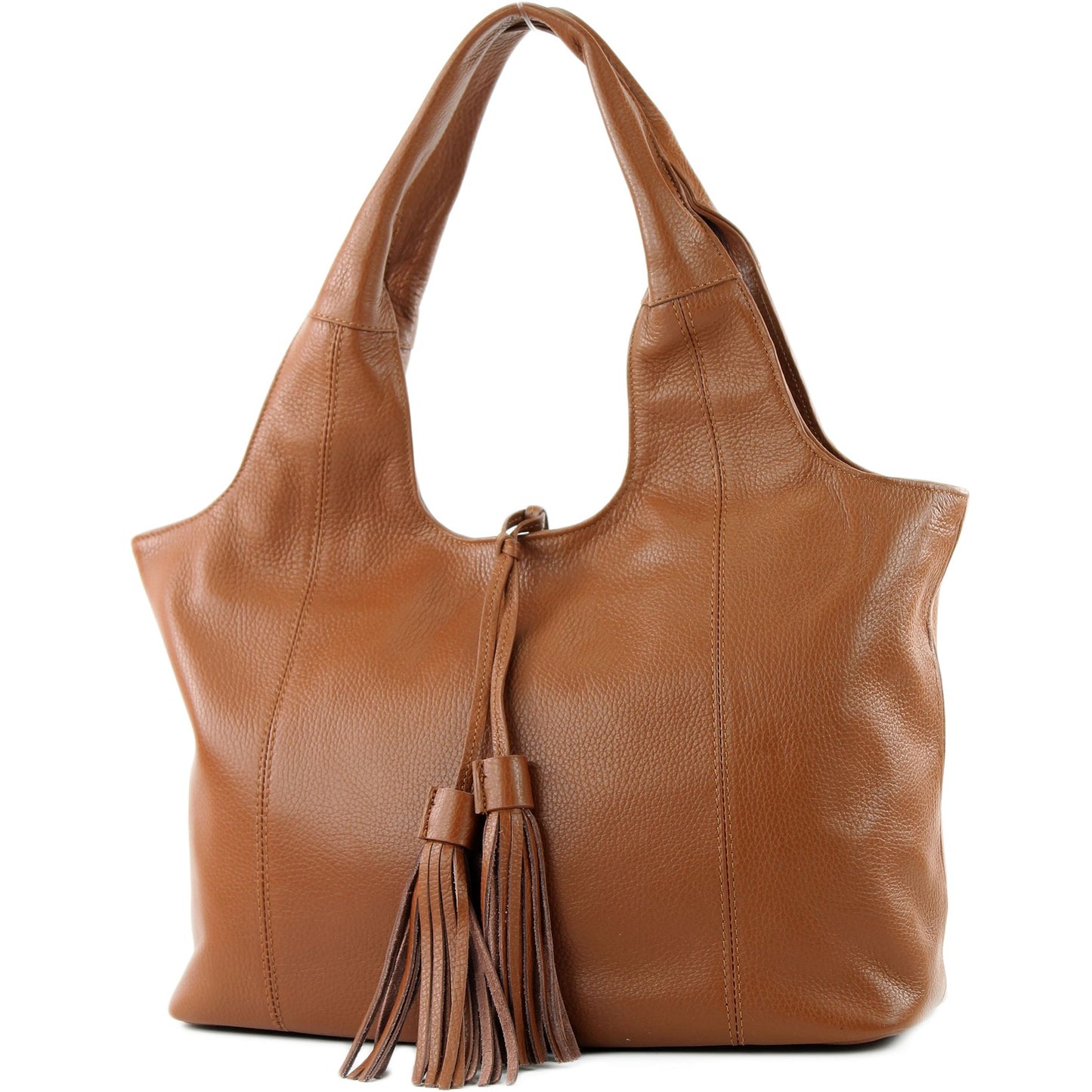 modamoda de - T105 - ital. Schultertasche Groß aus Leder