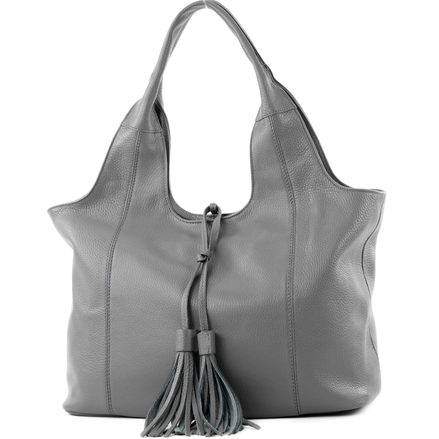 modamoda de - T105 - ital. Schultertasche Groß aus Leder